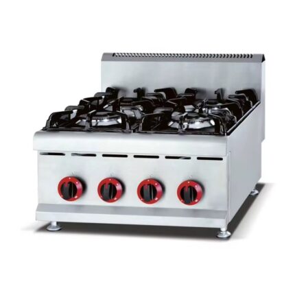 Countertop 6-Hole Gas Noodle Cooker Commercial Stainless Steel Pasta Boiler with Baskets for Restaurant/Malatang